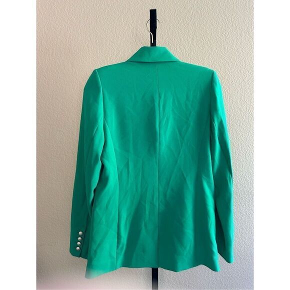 Generation Love Leighton Crepe Blazer in Kelly Green Size XS - Picture 3 of 6